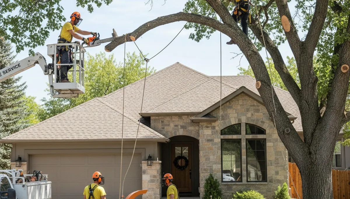 Tree service crew in Littleton, CO providing professional tree removal and trimming