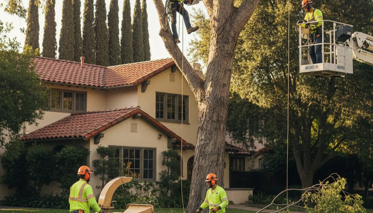Tree service crew in Littleton, CO providing professional tree removal and trimming services